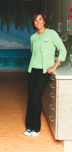 Dr Patti Panucci at beach braces 